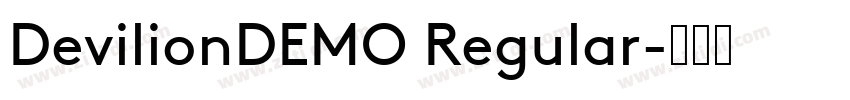 DevilionDEMO Regular字体转换